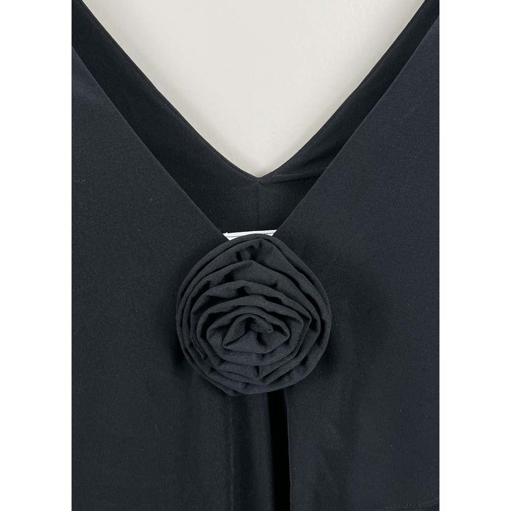 Ann Hobbs for Cattiva Black Layered Evening Dress Fairygoth 10 Vintage 90's - Picture 2 of 8